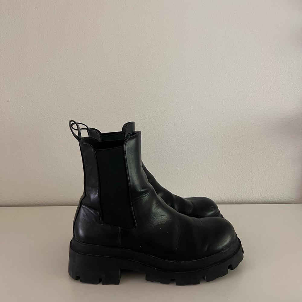 Zara Black Combat Boots